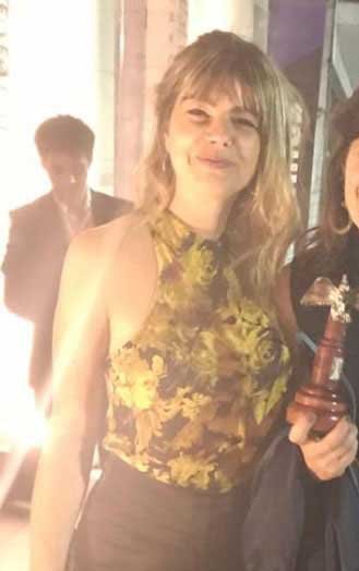 La escenógrafa balcarceña Cecilia Erratchu, protagonista en la gran noche de "El Angel"
