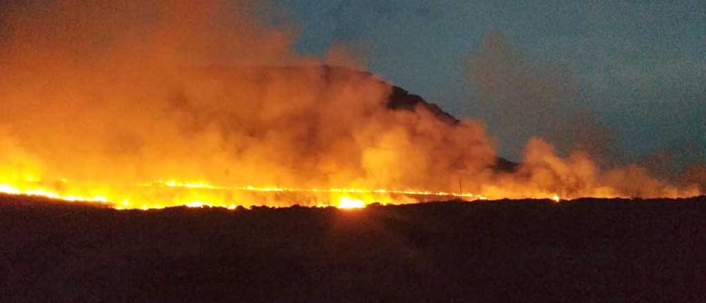 Fuego en sierra  La Vigilancia