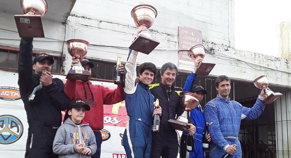 Santiago y Carlos Lantella y Gustavo Diorio, segundos en Mar del Plata 