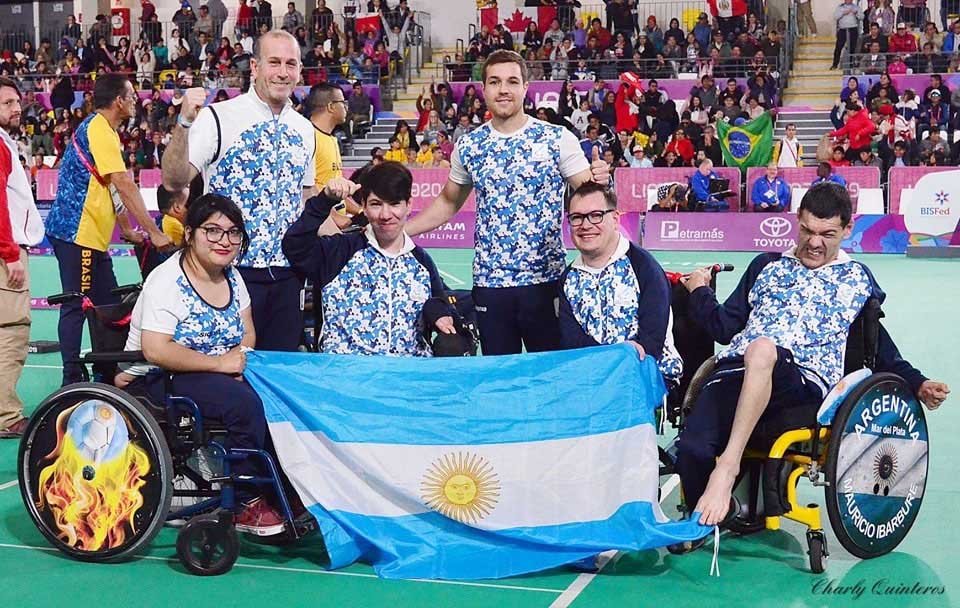 Equipo argentino de boccia elegido como el mejor de Lima 2019