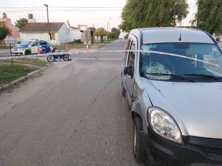 Lesiones de consideración sufrieron dos motociclistas