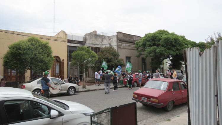 Movilización a Trabajo  por reclamo gremial