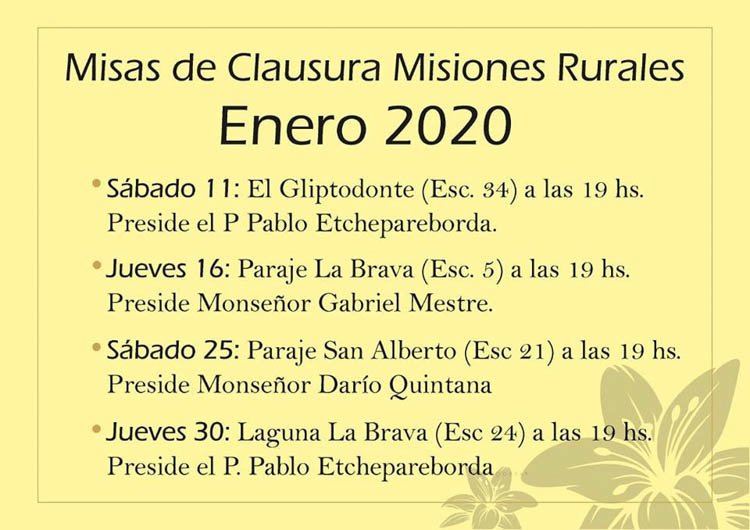 Comienzan las Misiones Rurales