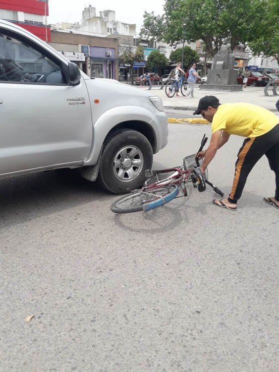 Ciclista lesionado en un accidente