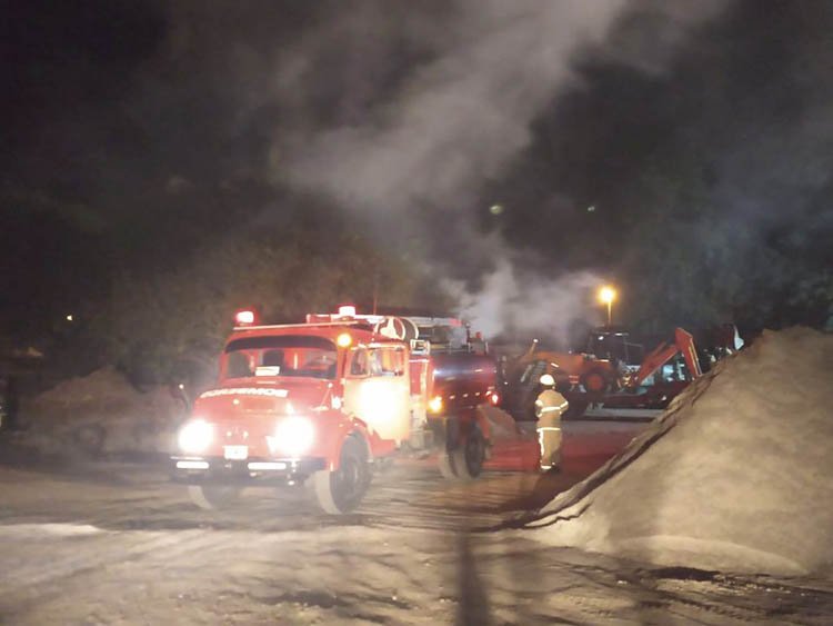 Incendio en un corralón