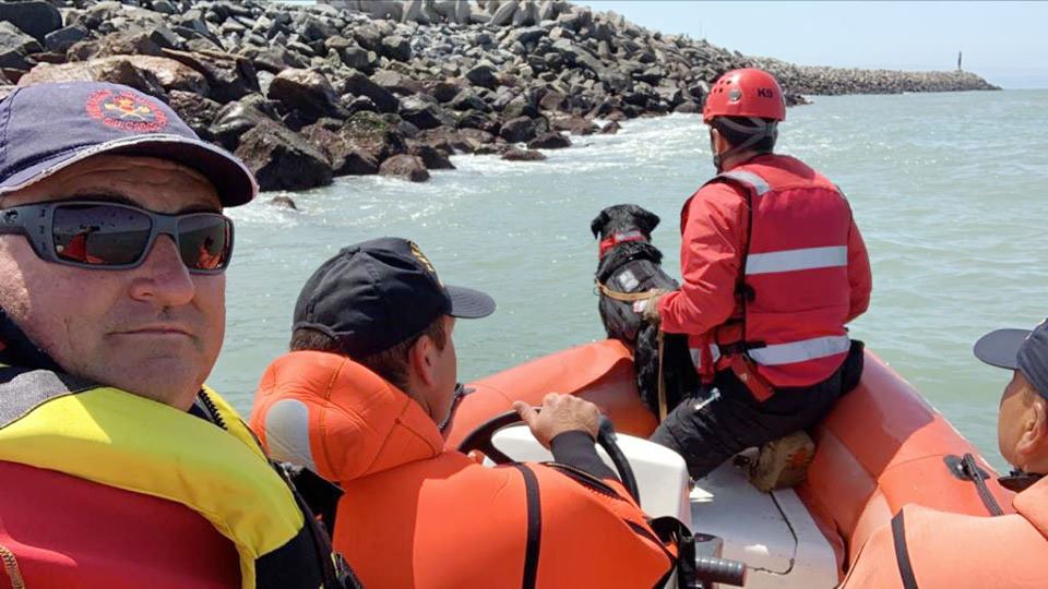 Bombero local participó en la búsqueda de nadador  desaparecido en Necochea