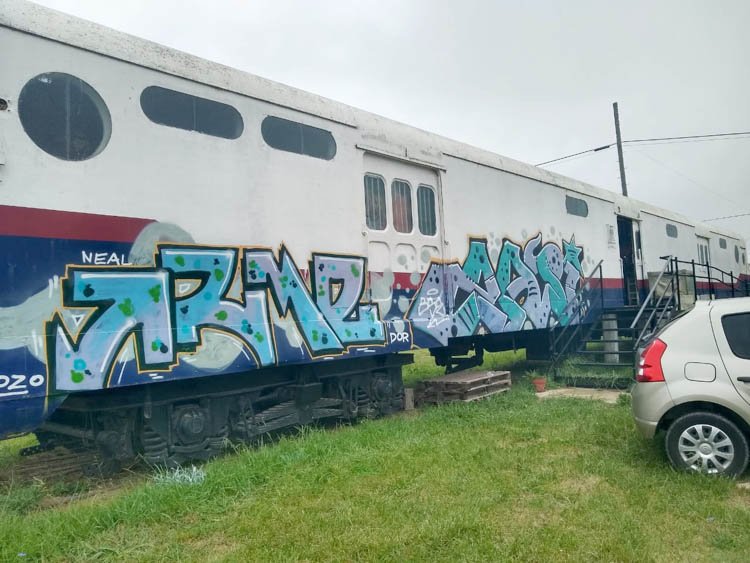 Acto de vandalismo  en el Vagón Cultural