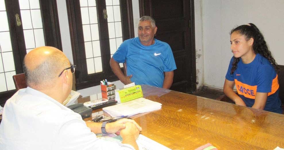 El Intendente recibió a la ganadora del Fangio de Oro 