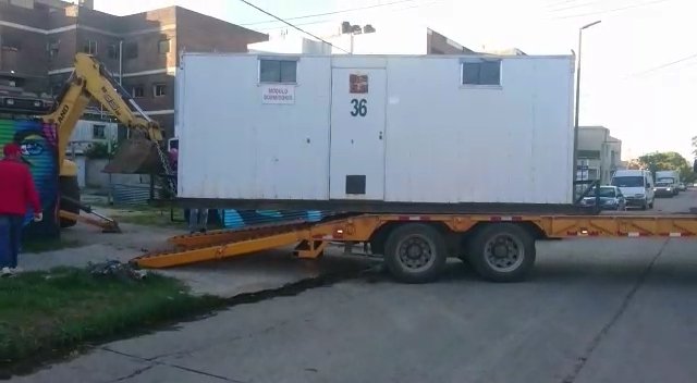 Alarma por el coronavirus: Container para depósito
