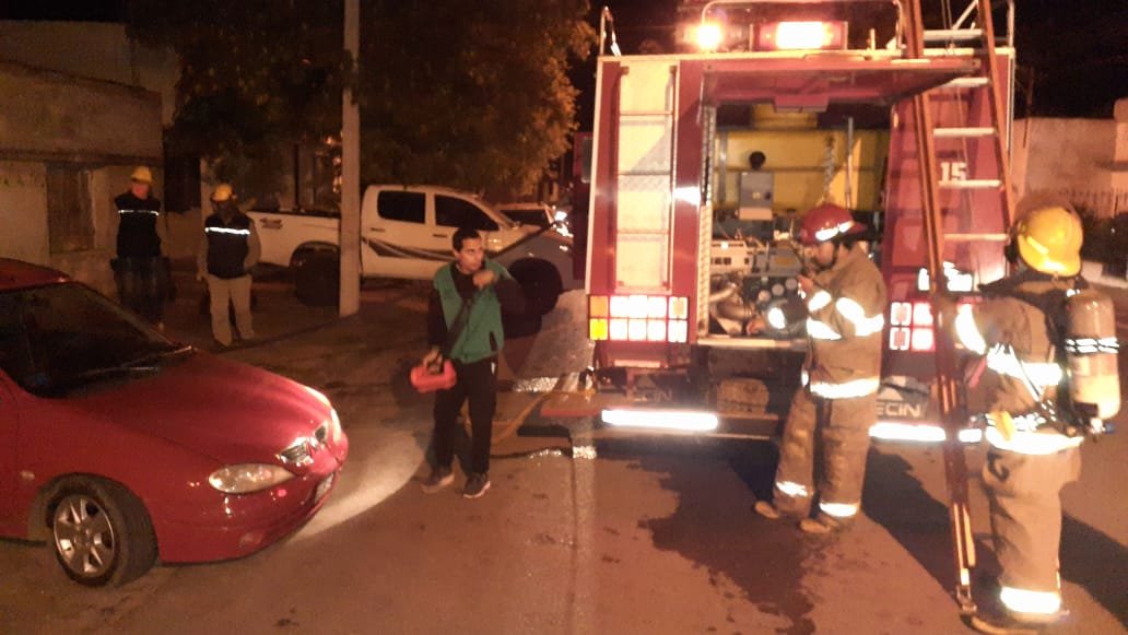 Incendio en un galpón