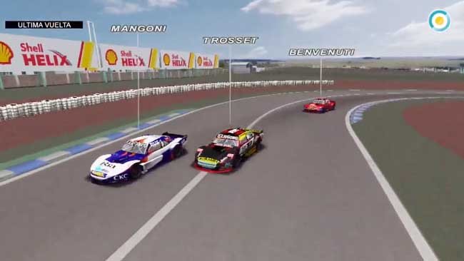 Mangoni fue segundo de Trosset en el TC en Casa Virtual