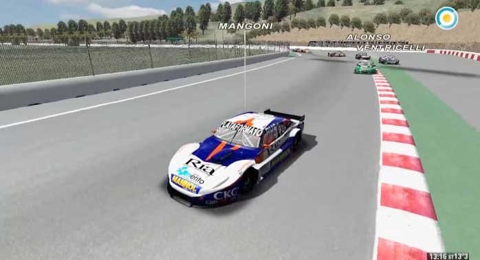 TC virtual: Santiago Mangoni se quedó con el  tercer puesto en Potrero de los Funes