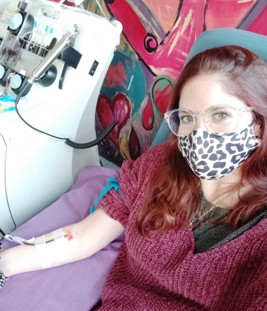 Sofía Faveri se convirtió ayer en la primera balcarceña recuperada de Coronavirus en donar plasma