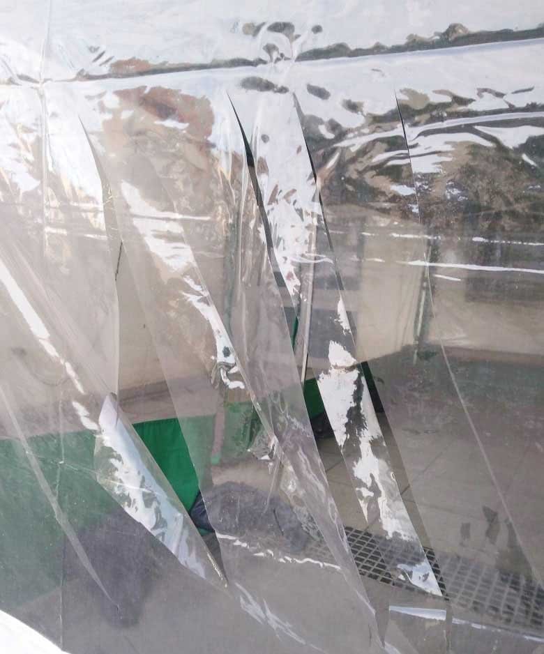 Por los daños en la carpa Covid-19, el Hospital  se presentó ante la Justicia como damnificado