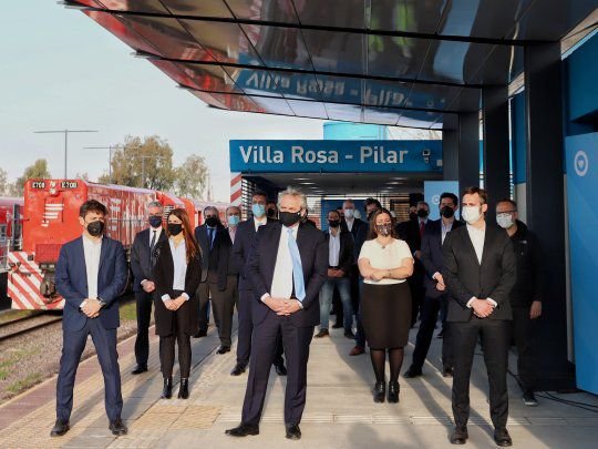 Kicillof participó de la inauguración de obras ferroviarias en Pilar