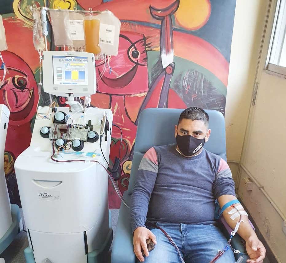 Un efectivo de la SubDDI donó plasma para tratamiento de Covid-19