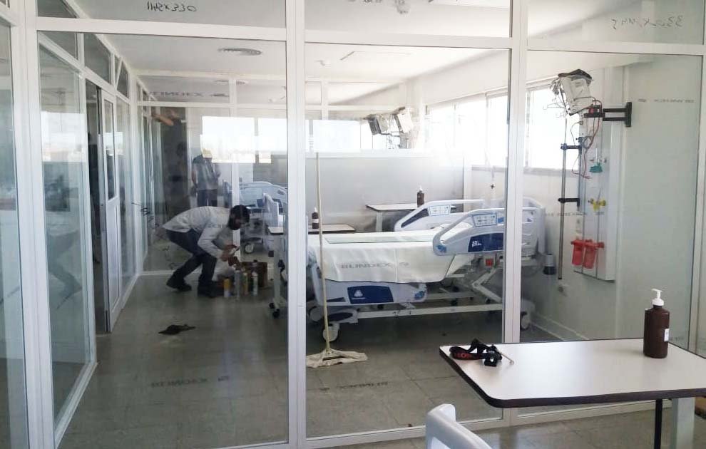 Realizaron una división de espacios en la Unidad de Terapia Intensiva para optimizar la prestación