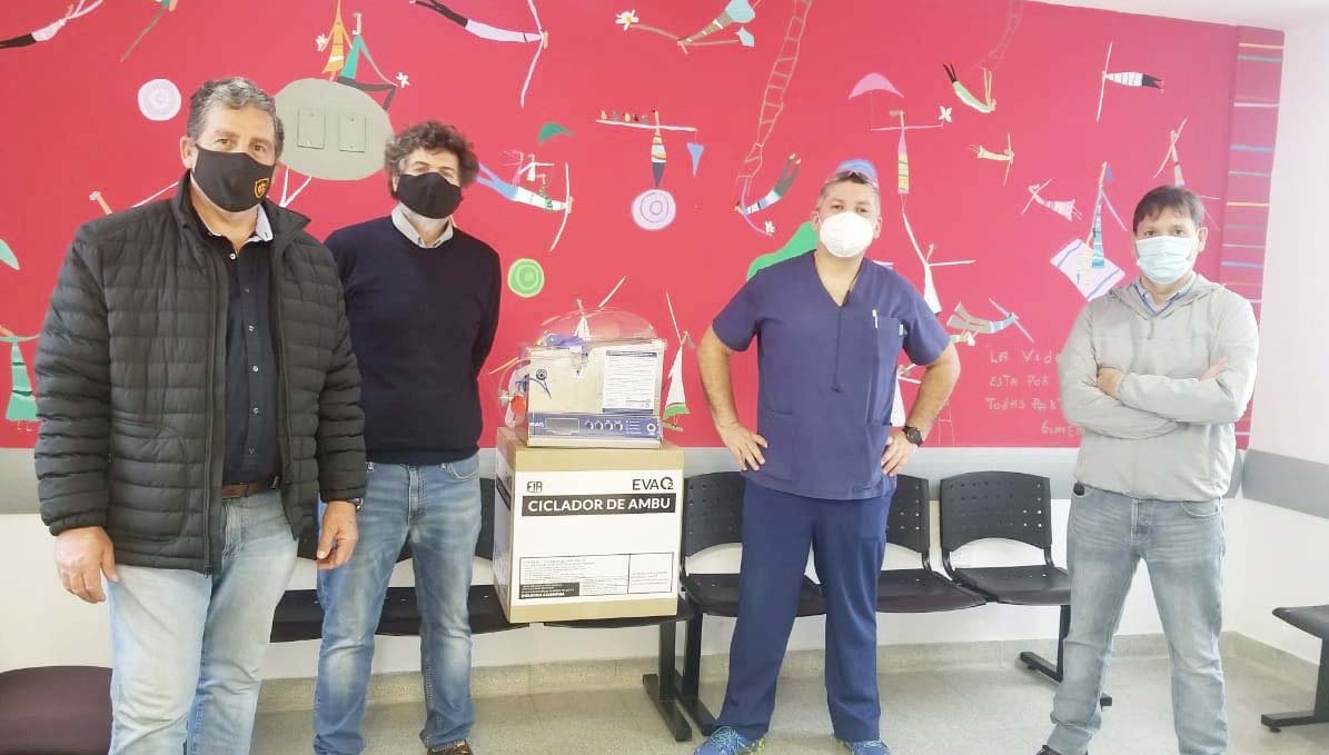 Vecino solidario donó  dos equipos respiratorios