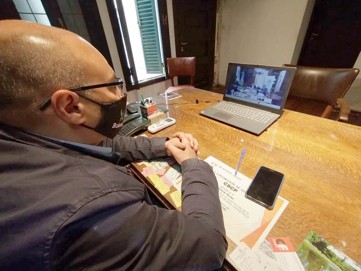 Reino participó de un encuentro  virtual de intendentes con Kicillof
