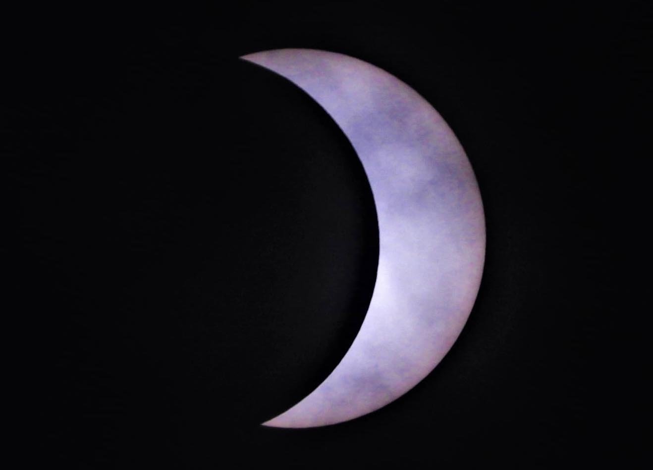 Desde Balcarce se pudo disfrutar del  fenómeno del eclipse