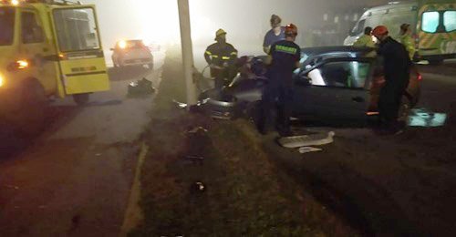 Un muerto y cinco heridos tras un choque en la ruta interbalnearia 11 en la salida de Mar del Plata