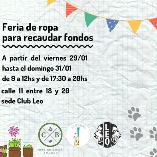 Tres agrupaciones unidas realizan feria de ropa