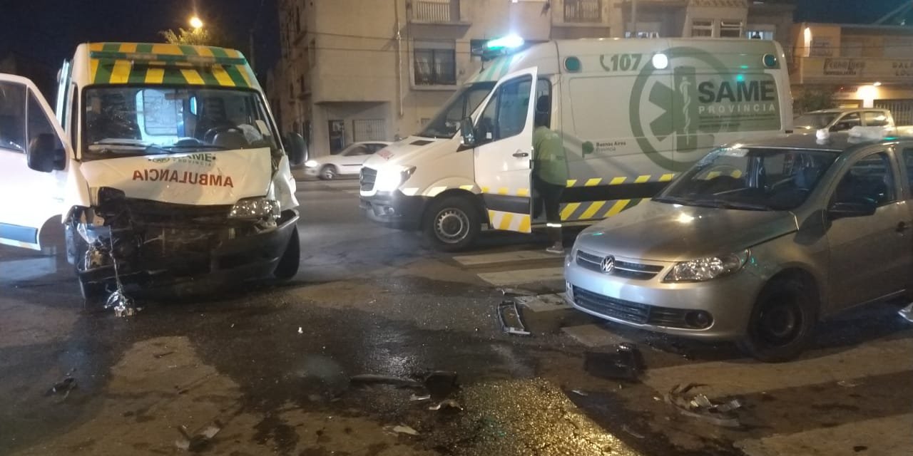 Se accidentó en Mar del Plata una ambulancia local