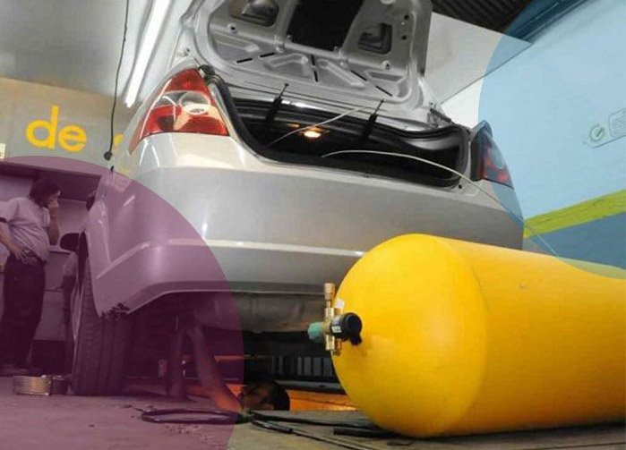 Gran cantidad de vehiculos del parque automotor naftero local opta por el gnc