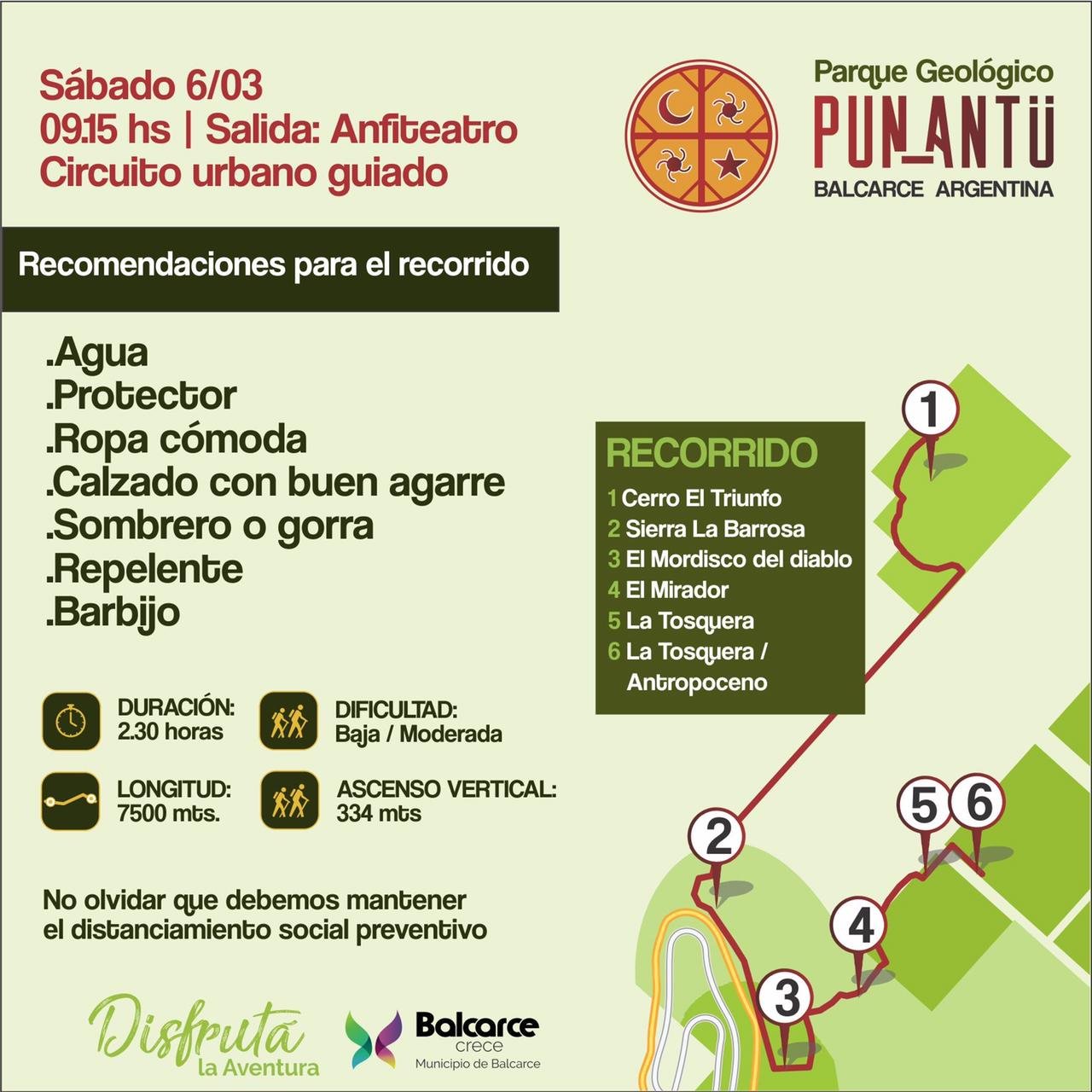Invitan a recorrer 2.200 millones de años  de historia geológica en un circuito urbano