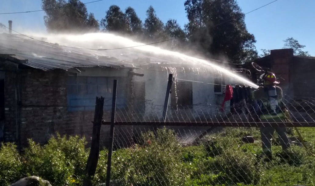 Incendio en una vivienda provocó daños de importancia