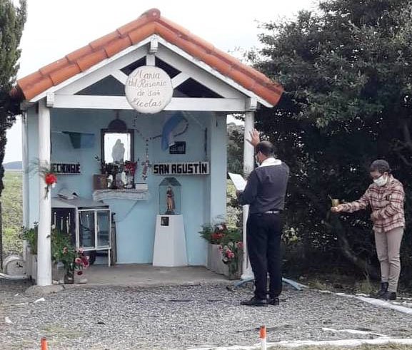 Fue bendecida la ermita de la Virgen del Rosario a 30 años de su emplazamiento