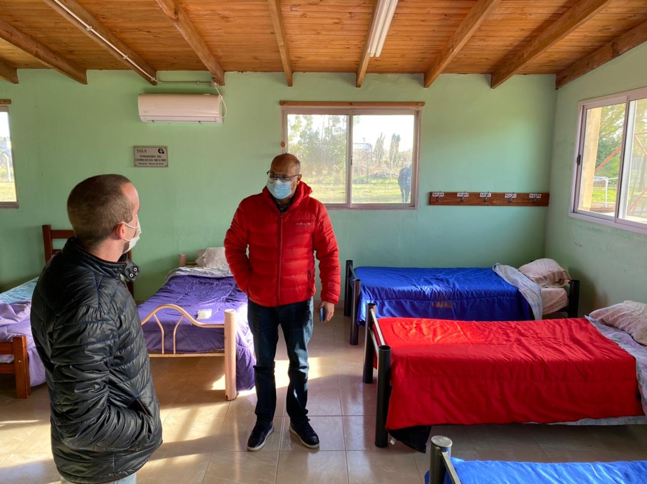 Reino recorrió el sector de "Arco Iris" cedido para potenciales internaciones por Covid-19