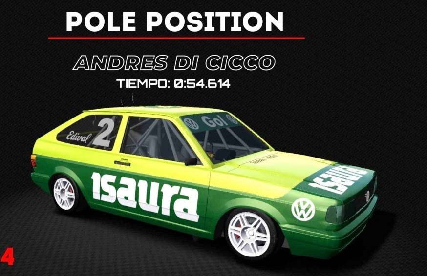Pole de Di Cicco en  la Copa Gol Virtual
