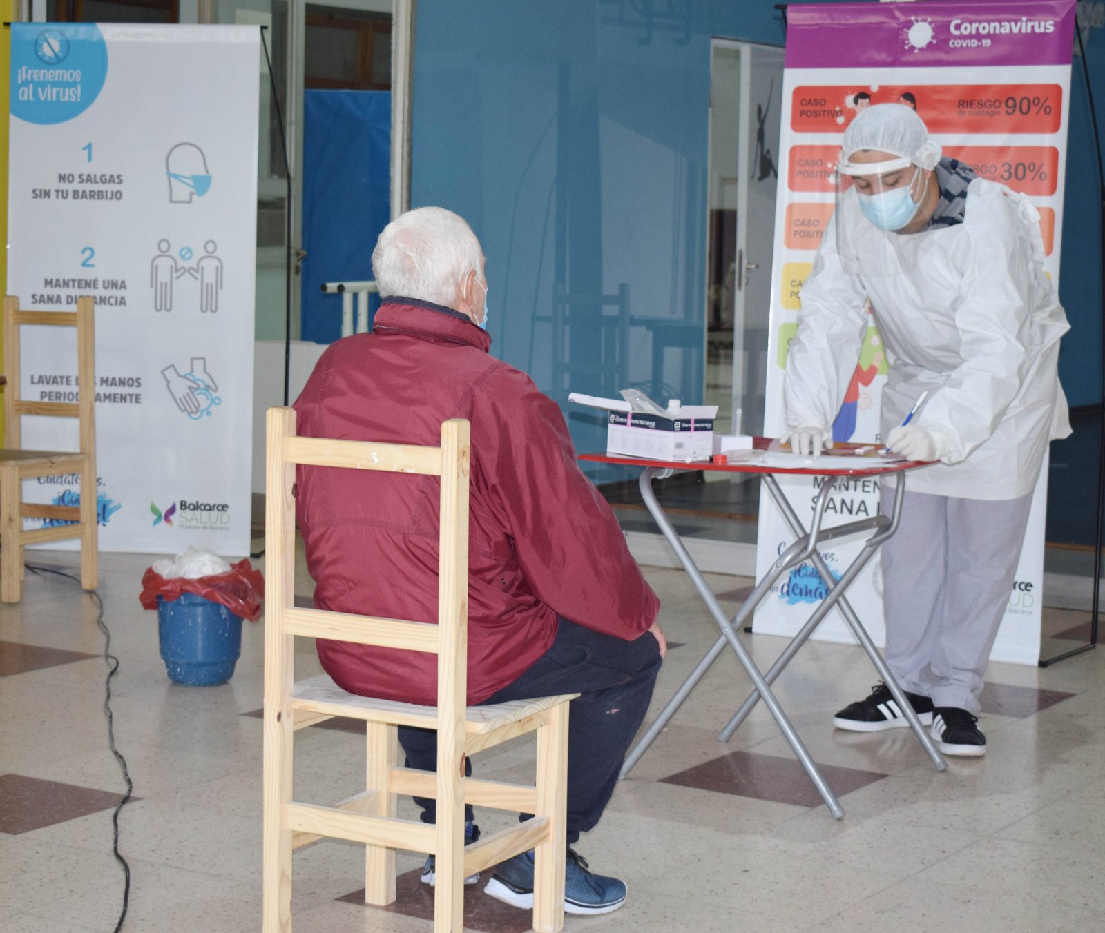 Se realizaron testeos rápidos de antígeno en Sportivo Trabajo