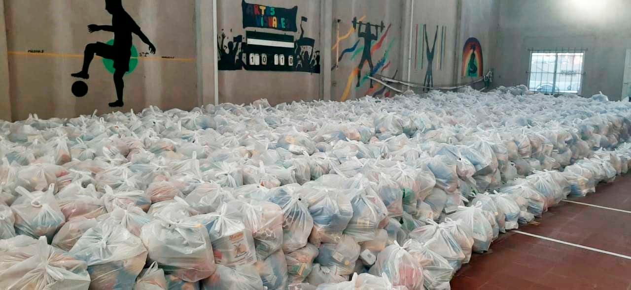 Sigue llegando la ayuda  alimentaria a 4.400 familias