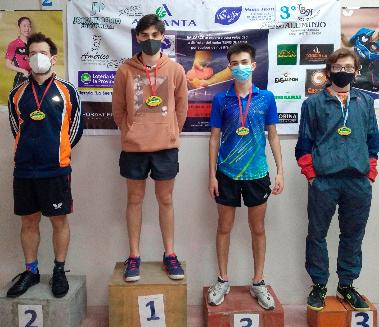 Tomás Poza, Nicolás Bianchini y  Joaquín Álvarez, campeones del TMT