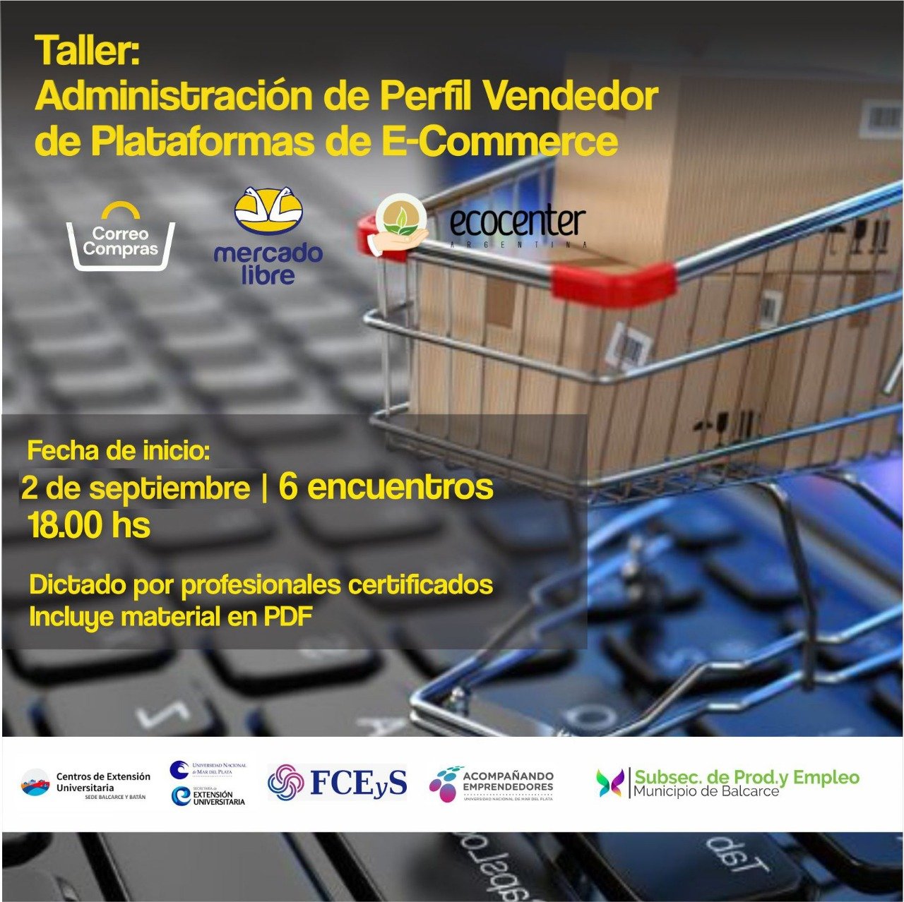 Capacitación gratuita para administrar perfiles de venta on line