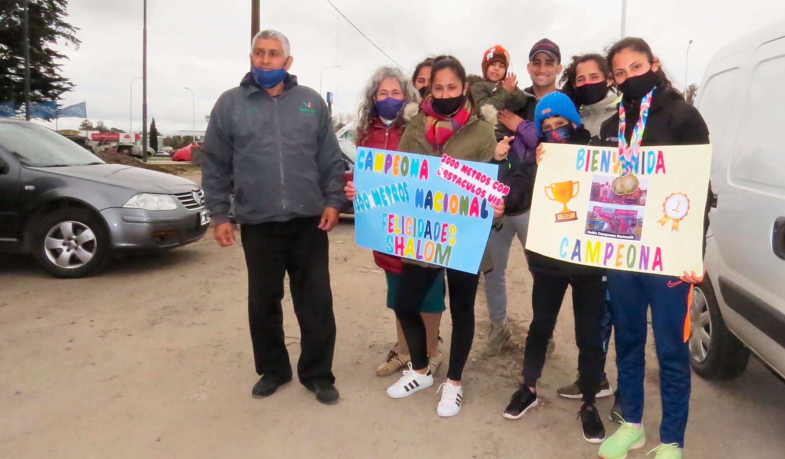La campeona Shalom Lescano fue recibida en "El Cruce"