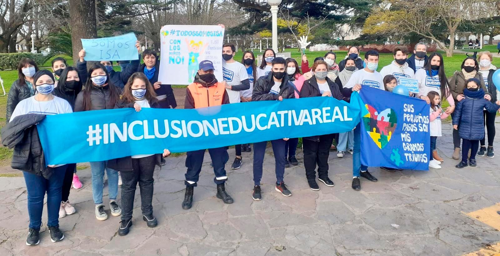 Marcha para generar acciones  a favor de la población autista
