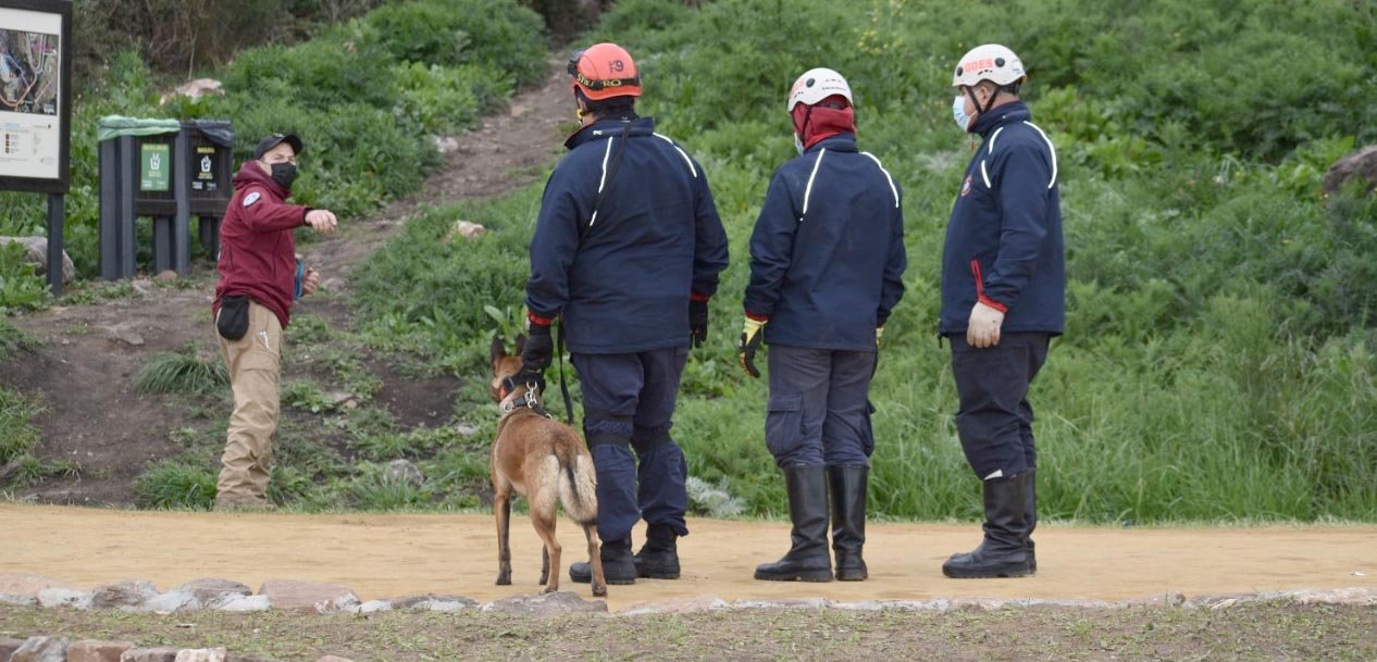 Balcarce fue sede de un ejercicio operativo  de brigadas caninas de los Bomberos