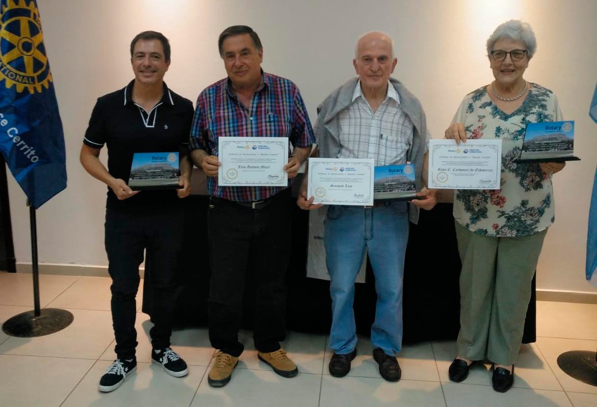Distinción a vecinos que se desempeñaron “ad honorem” en instituciones locales
