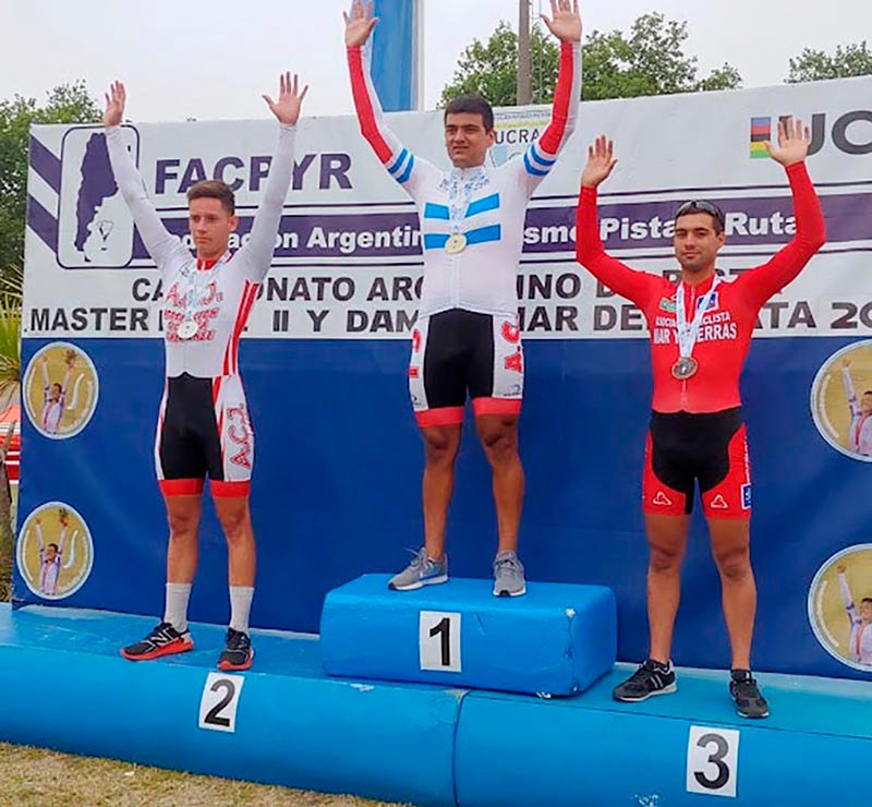Jonathan Aguirre logró medalla de bronce en el Campeonato Argentino de Pista