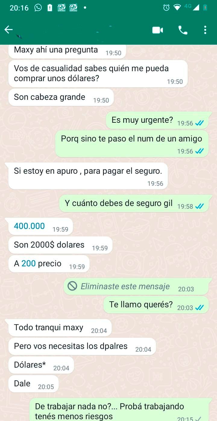 Hackearon su WhatsApp y estafaron a un contacto en más de $ 200.000