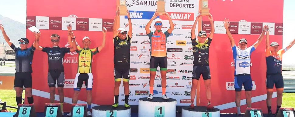 Podio para Hugo Pecorale en la «Vuelta Master» de San Juan