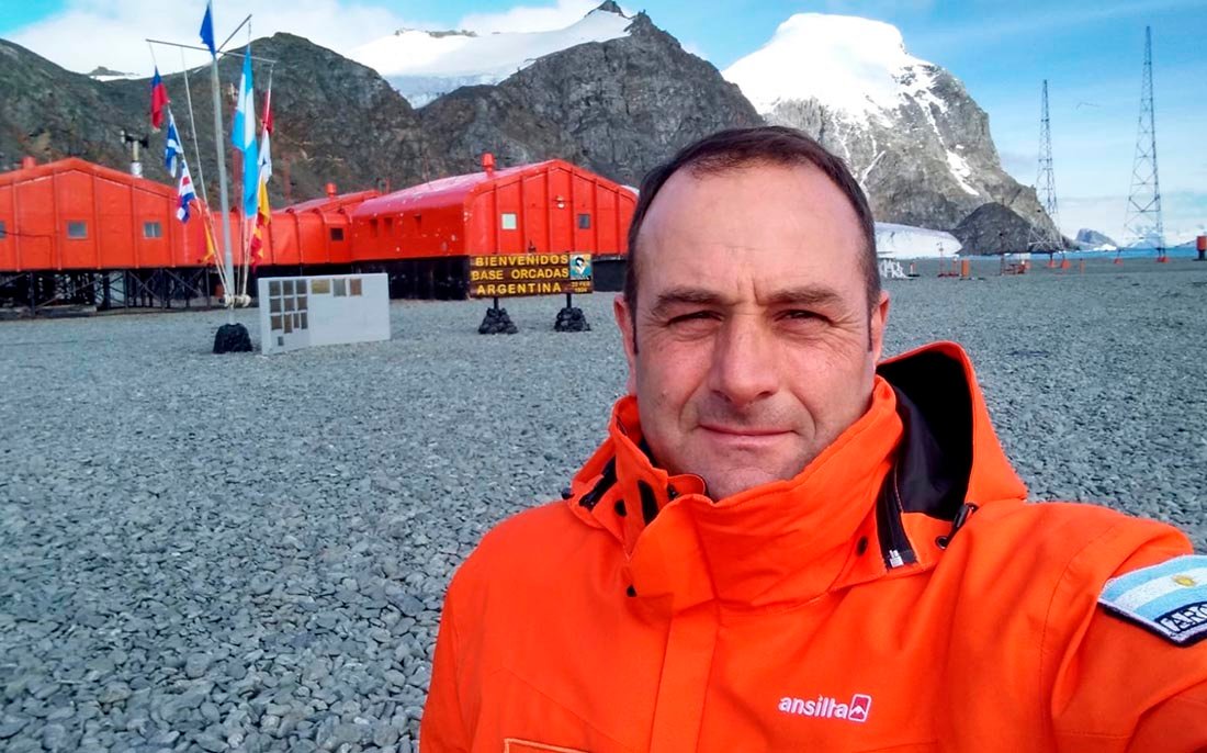 Juan Garita: "Es un honor conducir  un equipo  de trabajo  en la Base Orcadas"