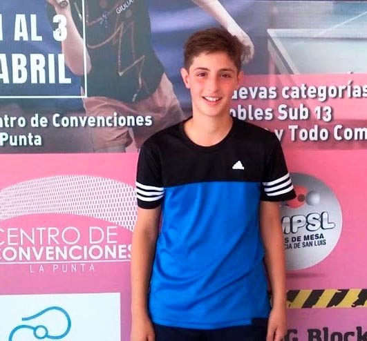 Tenis de mesa: Ignacio Bianchini, en la Selección Argentina