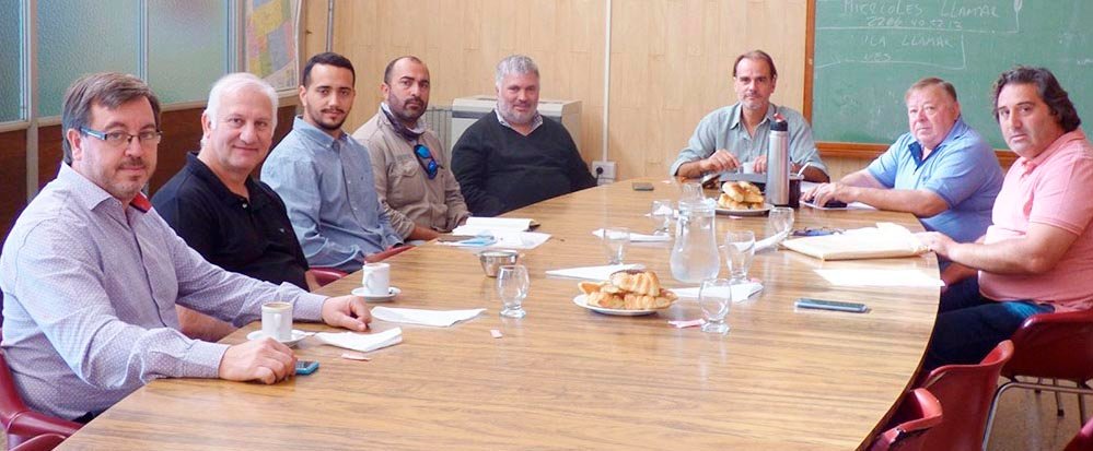 Jorge Guzmán se reunió con las nuevas autoridades de Luz y Fuerza Mar del Plata