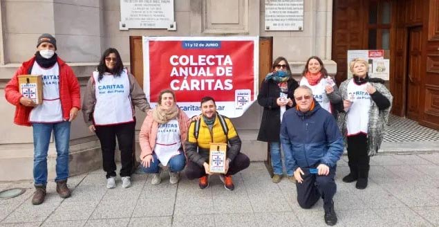 Cáritas rinde cuentas: recaudó más de un millón de pesos en su colecta anual
