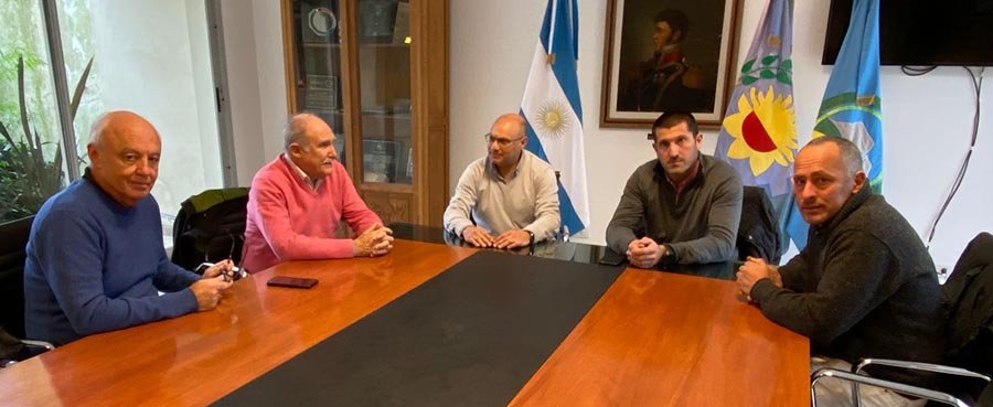 Reino y Carballo se reunieron con autoridades del Puerto Quequén