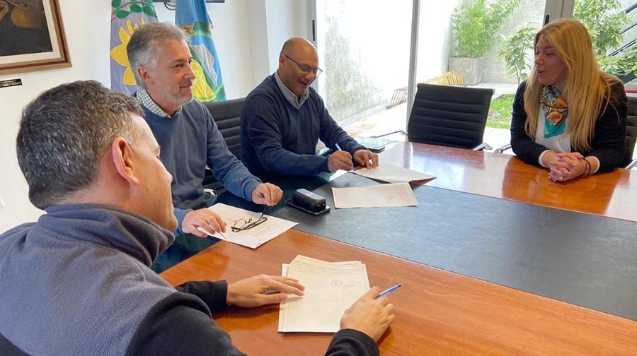 Se firmó convenio con empresa para forestar el geoparque  “Pun Antü”